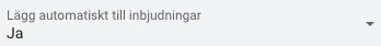 Google Kalender automatisk händelse