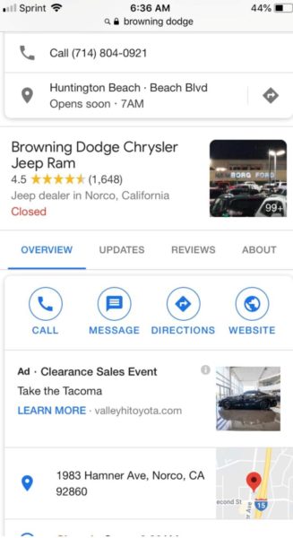 Google my business