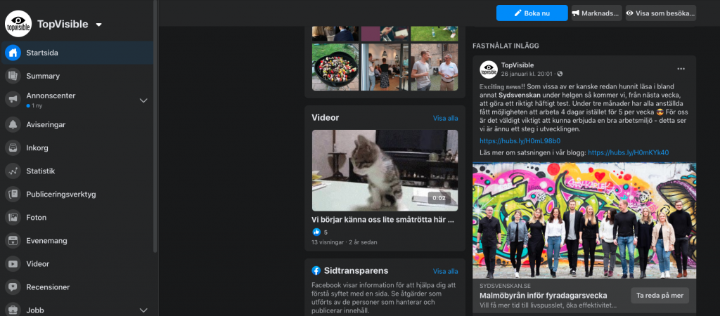 Digitala nyheter-ny facebook design