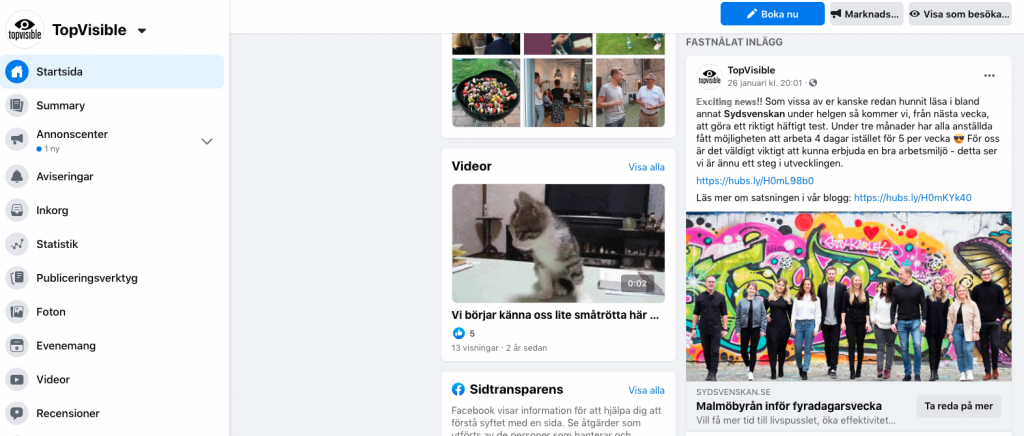 Digitala nyheter-ny facebook design