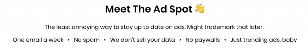 The Ad Spot nyhetsbrev