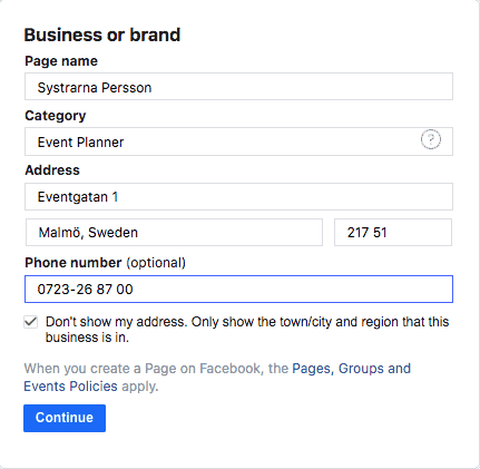 Facebooksida