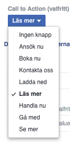 call to actions facebook