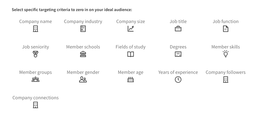 Audience targeting på LinkedIn