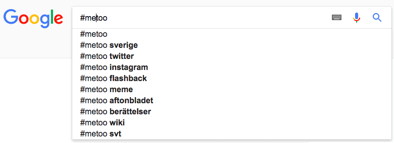 #metoo Google Search
