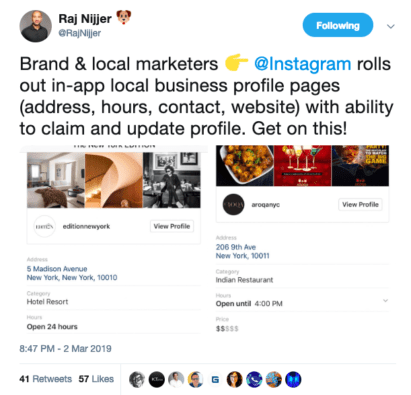 Instagram lanserar lokala sidor